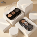 3 color eyeshadow and eyebrow pallete