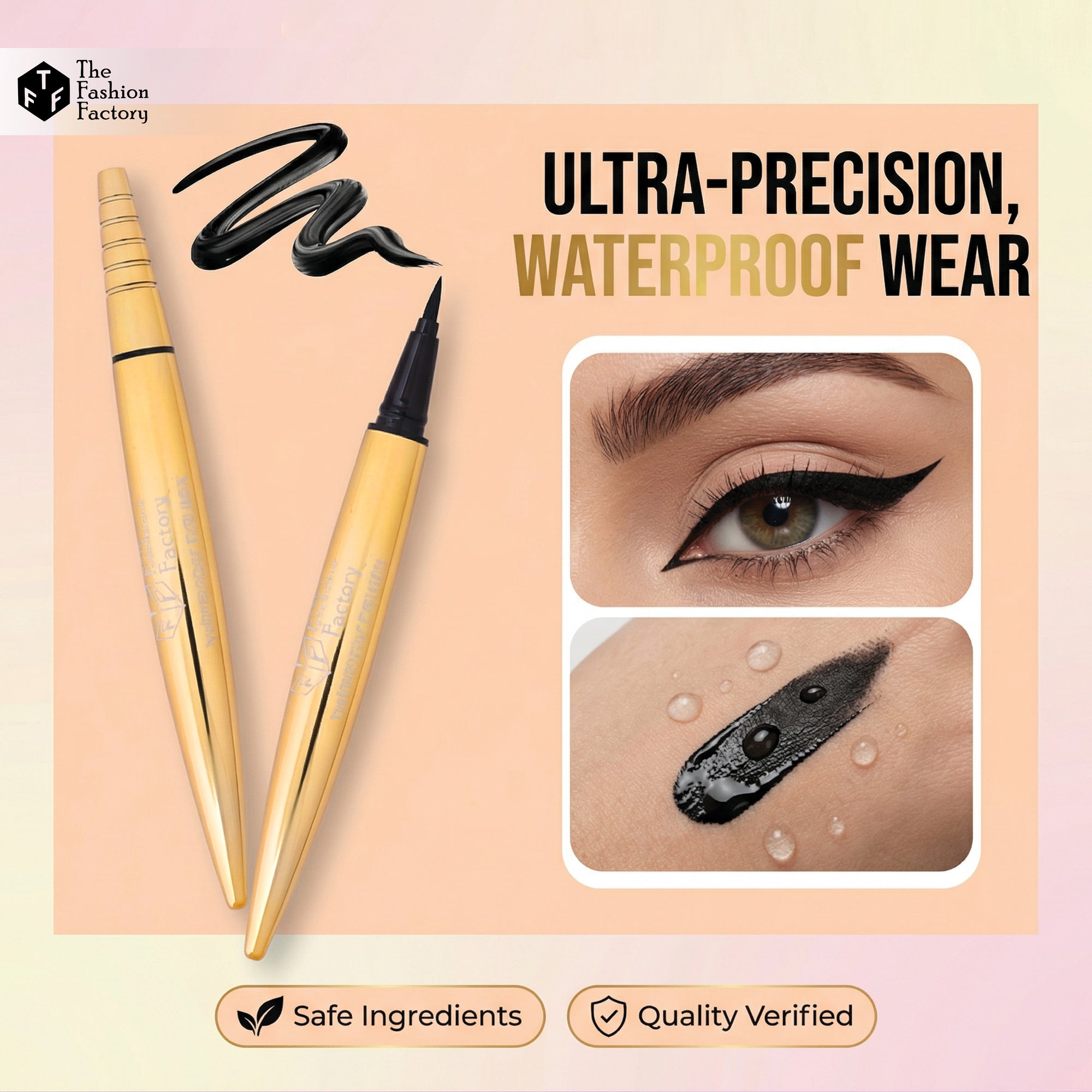 Golden curve eyeliner