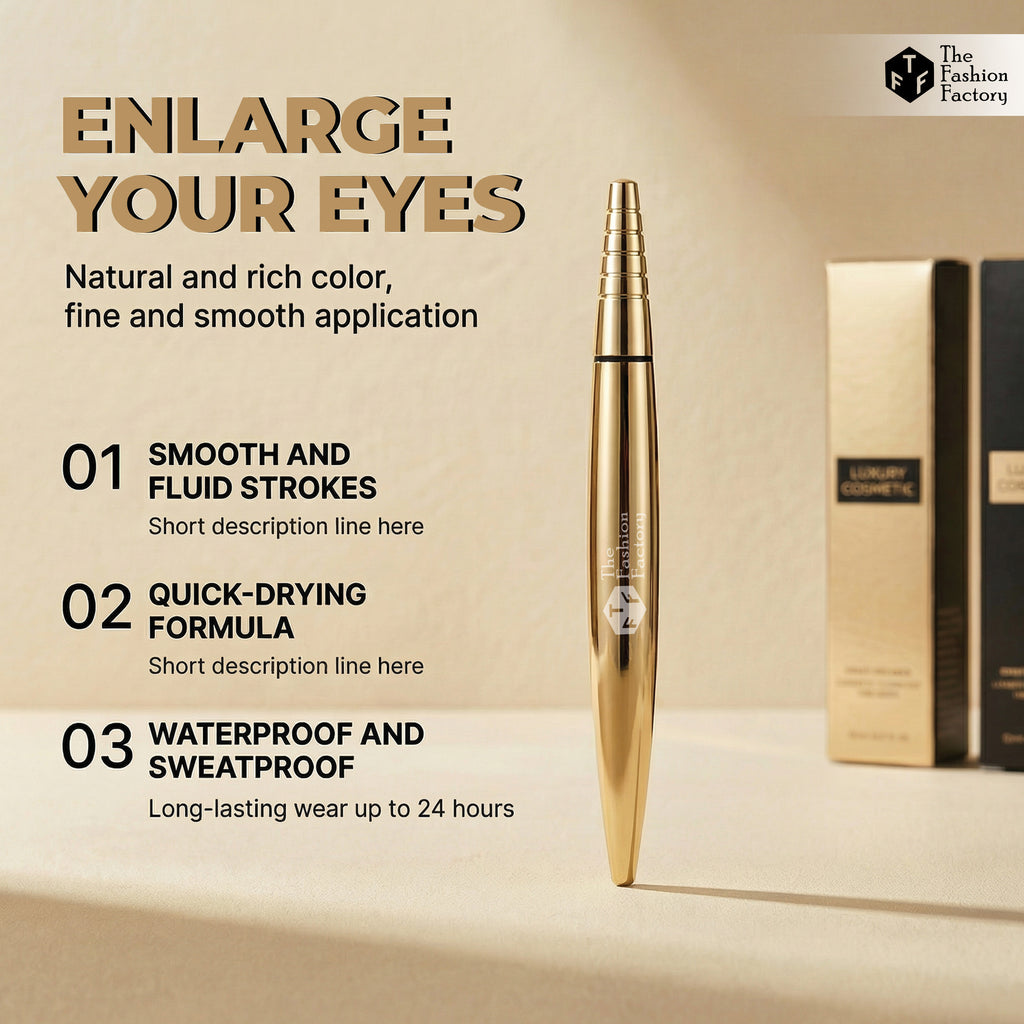 Golden curve eyeliner